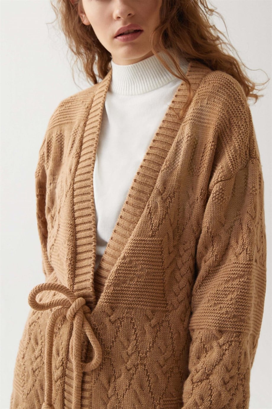 Halat Hırka Camel