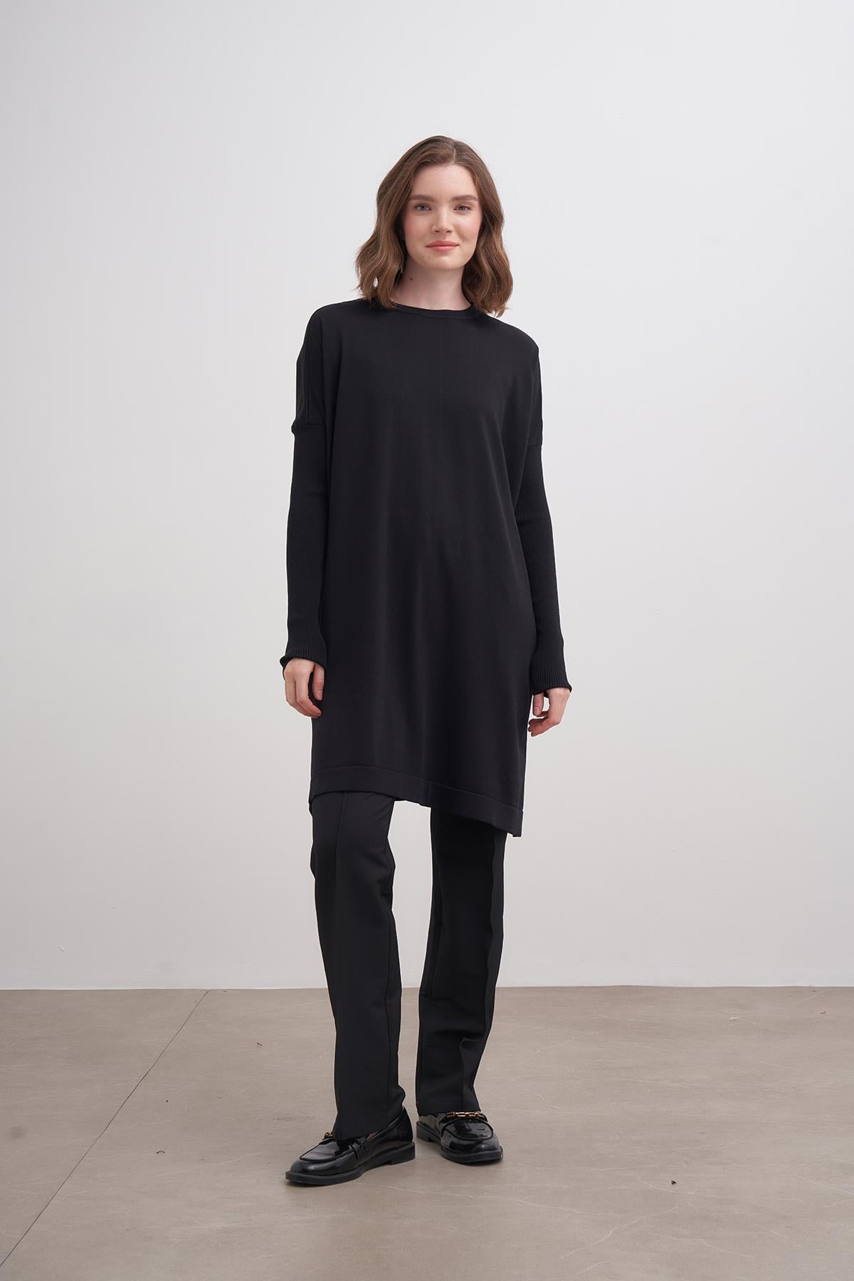 Rayon Basic Hırka Siyah