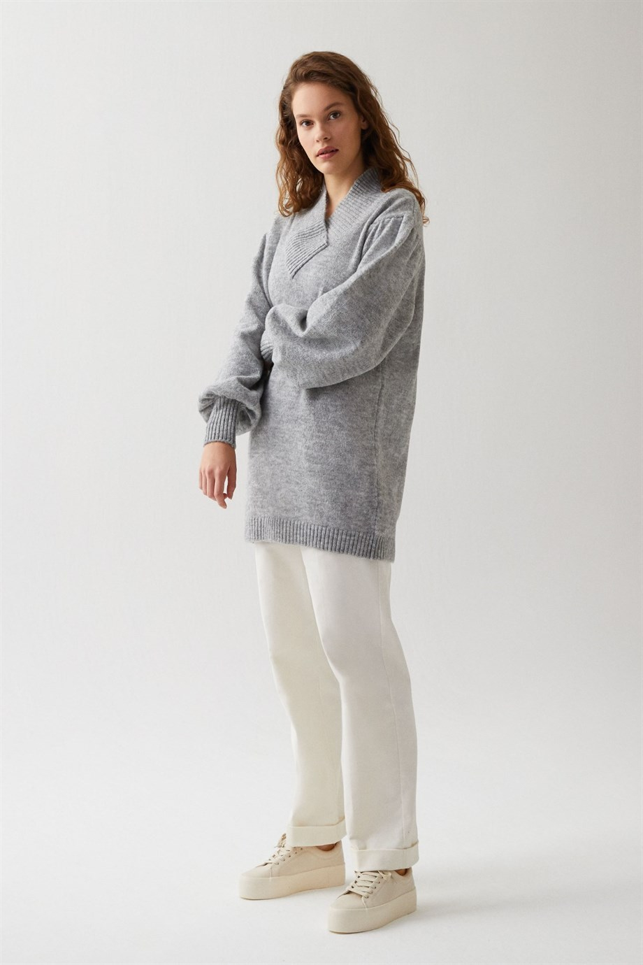 Side Tunik Gri