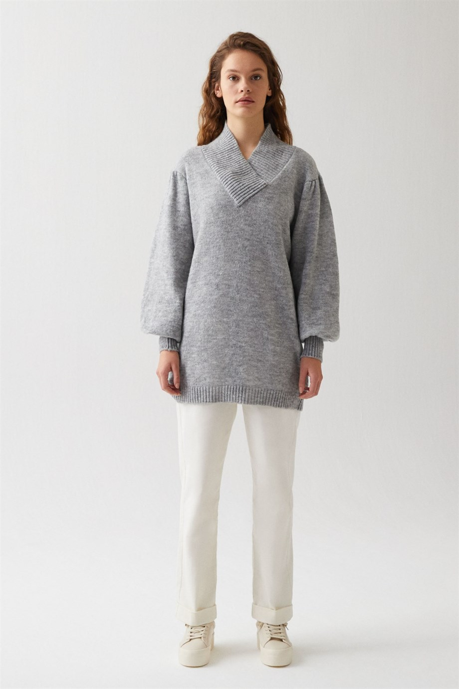 Side Tunik Gri