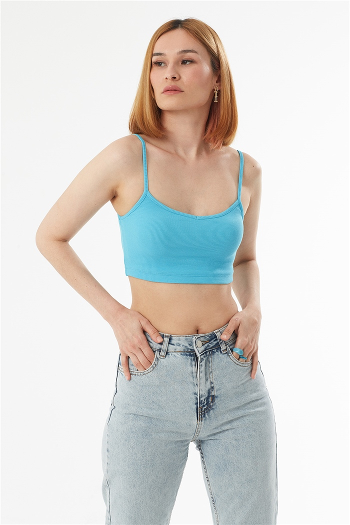 Avrile ASKILI KAŞKORSE CROP  AQUA  A22-10566