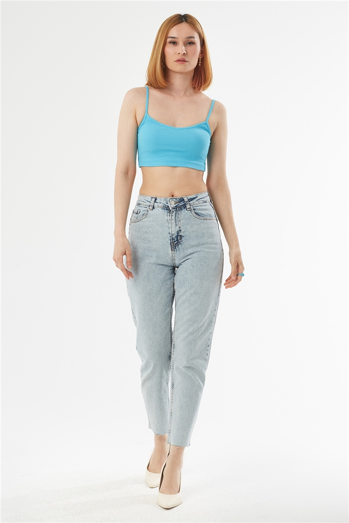Avrile ASKILI KAŞKORSE CROP  AQUA  A22-10566