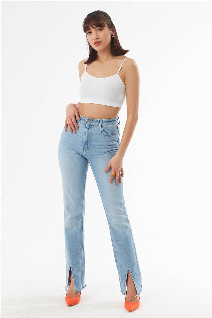 Avrile ASKILI KAŞKORSE CROP  BEYAZ  A22-10566