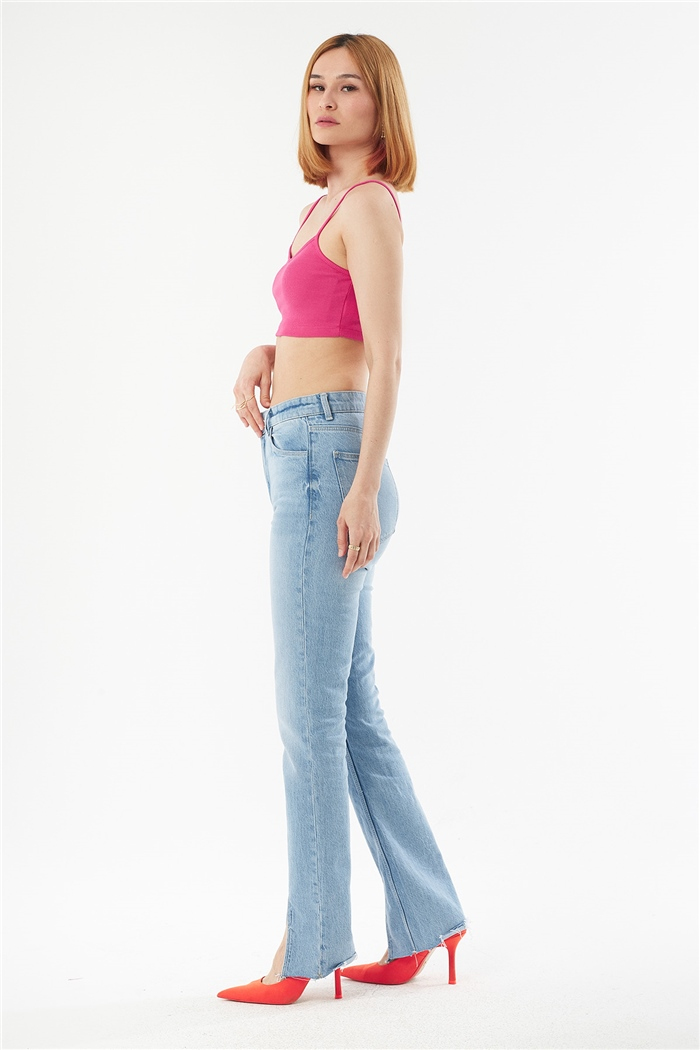 Avrile ASKILI KAŞKORSE CROP  FUŞYA  A22-10566