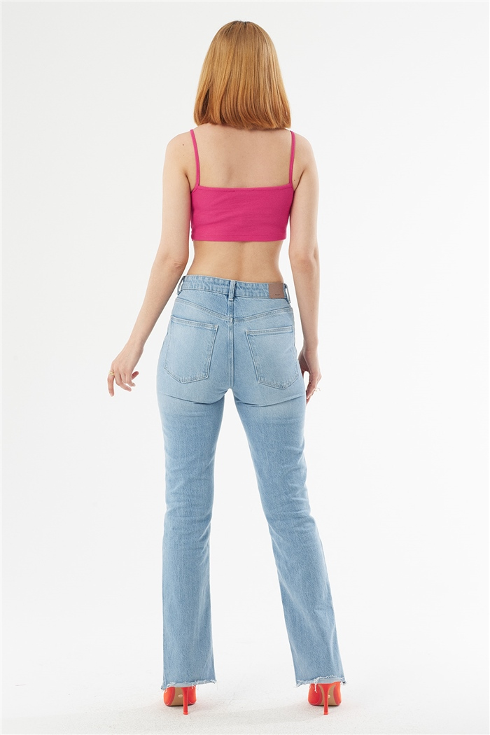 Avrile ASKILI KAŞKORSE CROP  FUŞYA  A22-10566