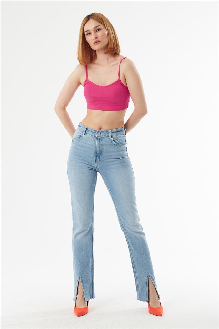 Avrile ASKILI KAŞKORSE CROP  FUŞYA  A22-10566