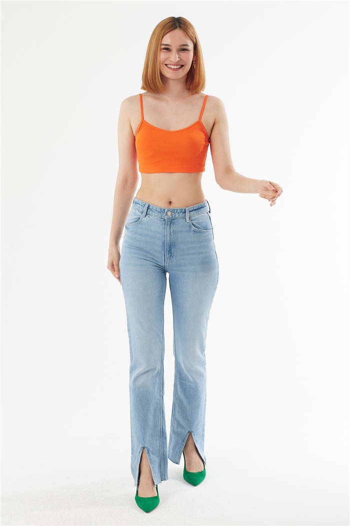 Avrile ASKILI KAŞKORSE CROP  ORANJ  A22-10566