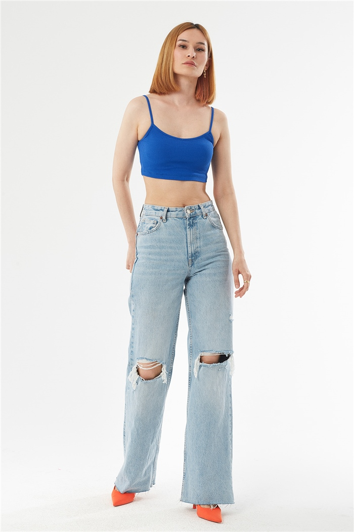 Avrile ASKILI KAŞKORSE CROP  SAKS  A22-10566