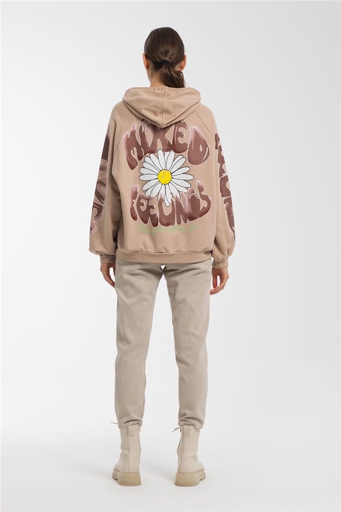 Avrile Baskılı Sweatshirt  BEJ  A21-10508