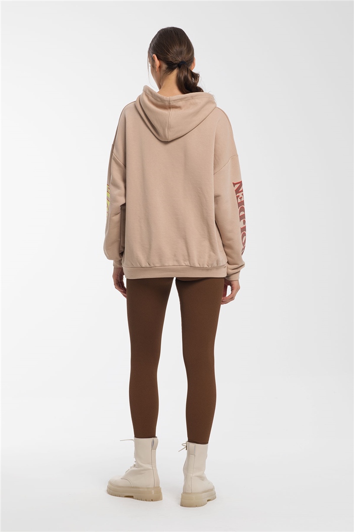 Avrile Baskılı Sweatshirt  BEJ  A21-10507