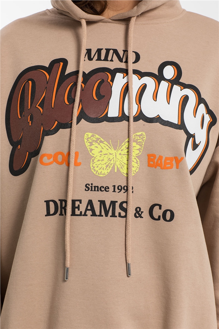 Avrile Baskılı Sweatshirt  BEJ  A21-10507