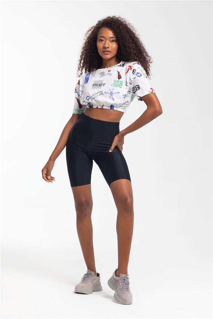 Avrile Crop Bluz  BEYAZ  A21-10402