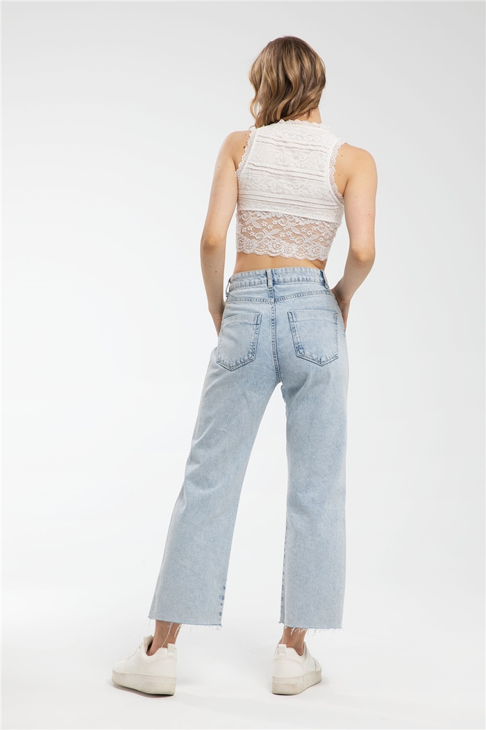 Avrile Dantelli Bluz  BEYAZ  A21-10447