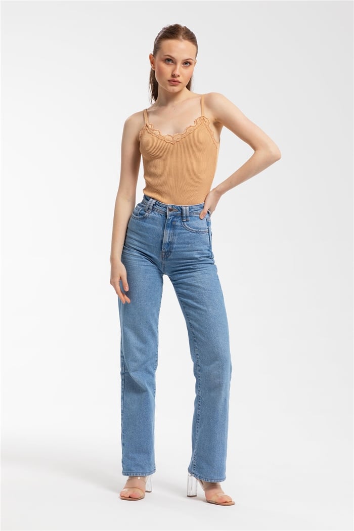 Avrile Dantelli Triko Zıbın  CAMEL  A91769-S