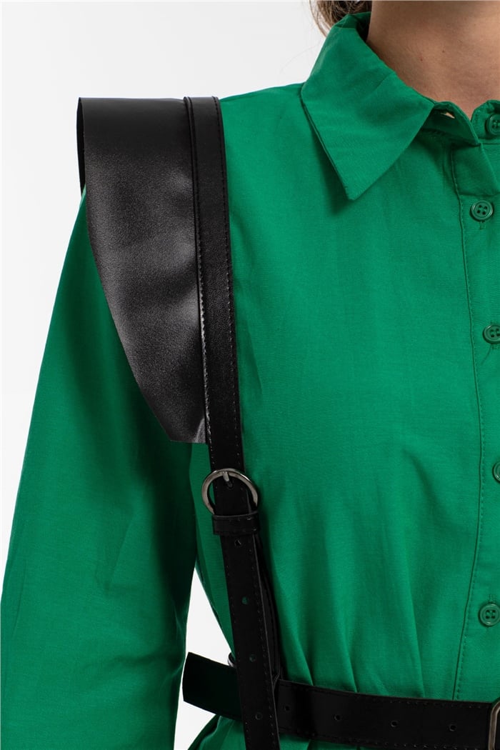 Avrile Düğmeli Kemerli Gömlek  BENETTON  A20-10331
