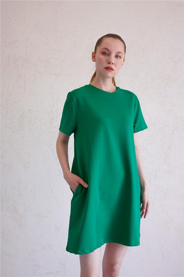 Avrile Kadın Bisiklet Yaka Basic Elbise BENETTON A23-10222