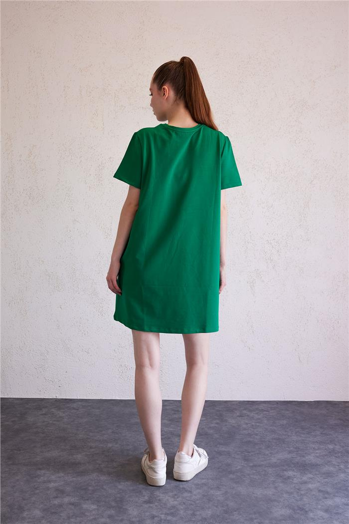 Avrile Kadın Bisiklet Yaka Basic Elbise BENETTON A23-10222