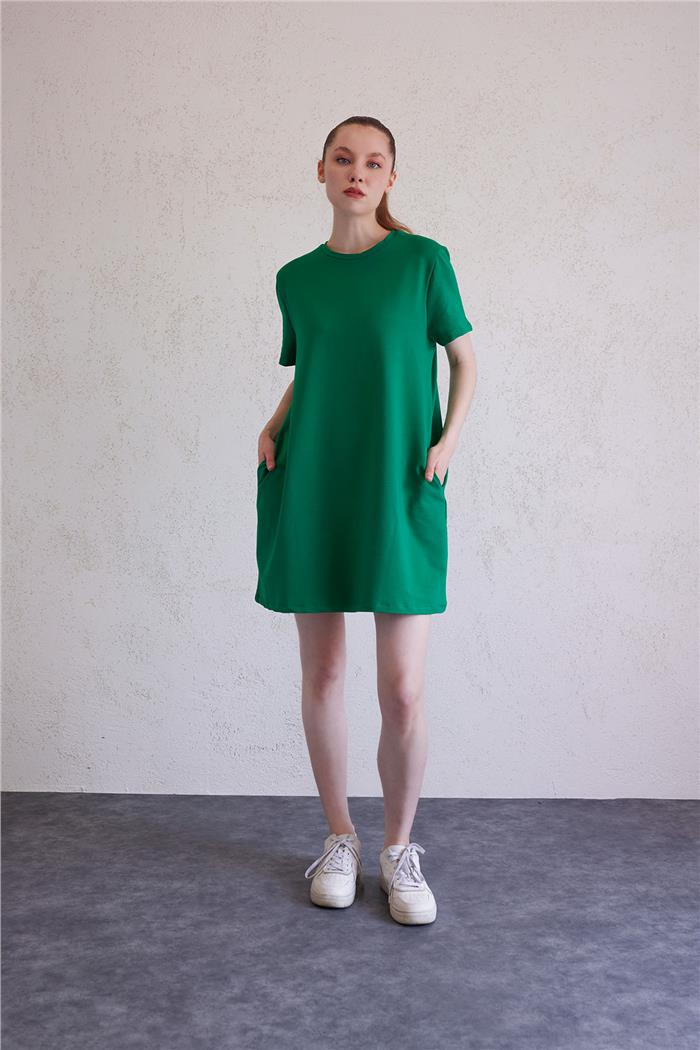 Avrile Kadın Bisiklet Yaka Basic Elbise BENETTON A23-10222