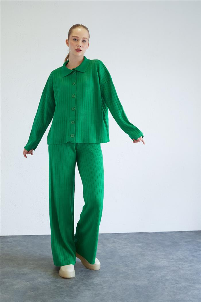 Avrile Kadın Fitilli Triko Takım BENETTON A92398-S