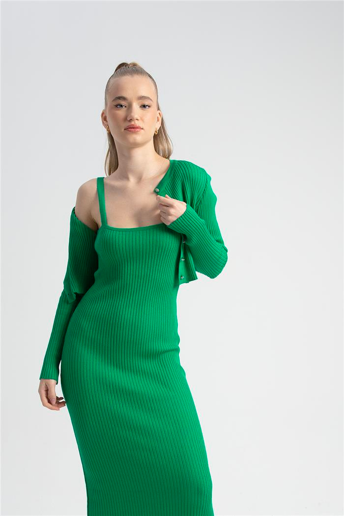 Avrile Kadın Hırka Ve Elbise Triko Takım BENETTON A92270-S