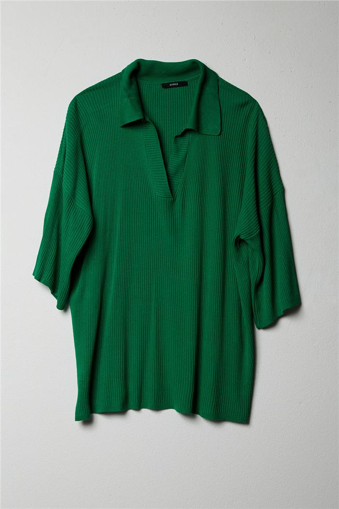 Avrile Kadın Polo Yaka Triko Bluz BENETTON A92305-S