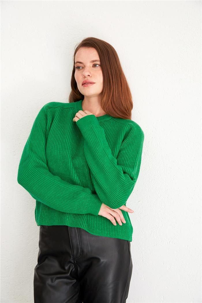 Avrile Kadın Reglan Kol Bisiklet Yaka Kazak BENETTON A92241-S