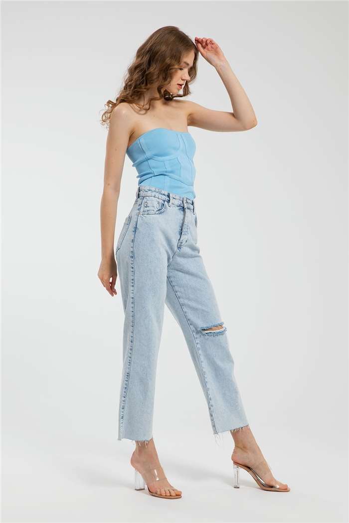 Avrile Triko Büstiyer  BEBE MAVİ  A91746-S