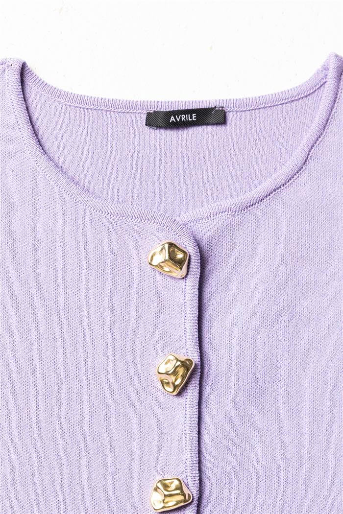 Avrile  Triko Yelek LİLA A92653-S