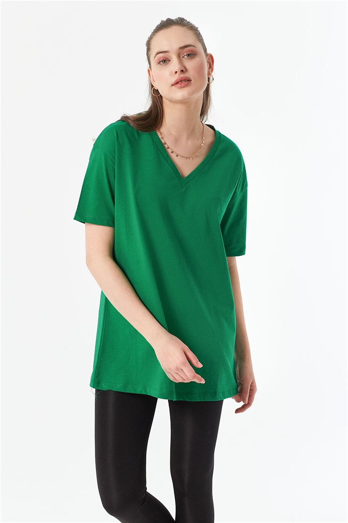 Avrile V Yaka Basic Tişört  BENETTON  A22-10530
