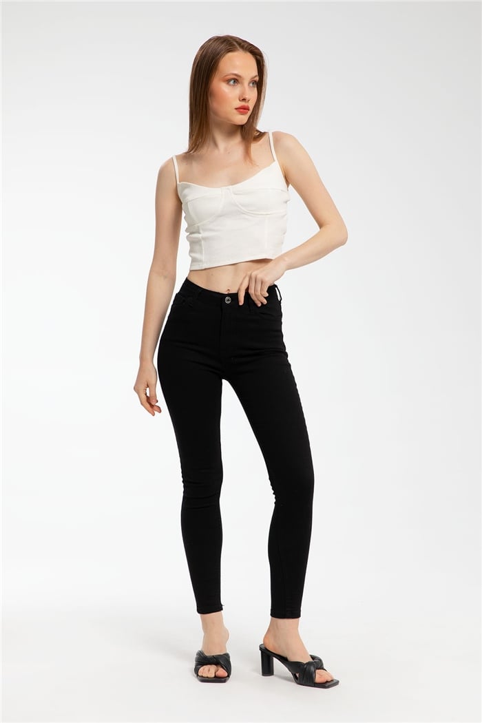 Nisan Askılı Bluz  EKRU  N21-1060