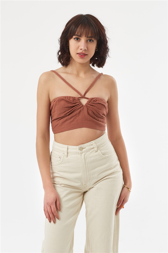 Nisan ASKILI CROP  KAHVE  N22-1351