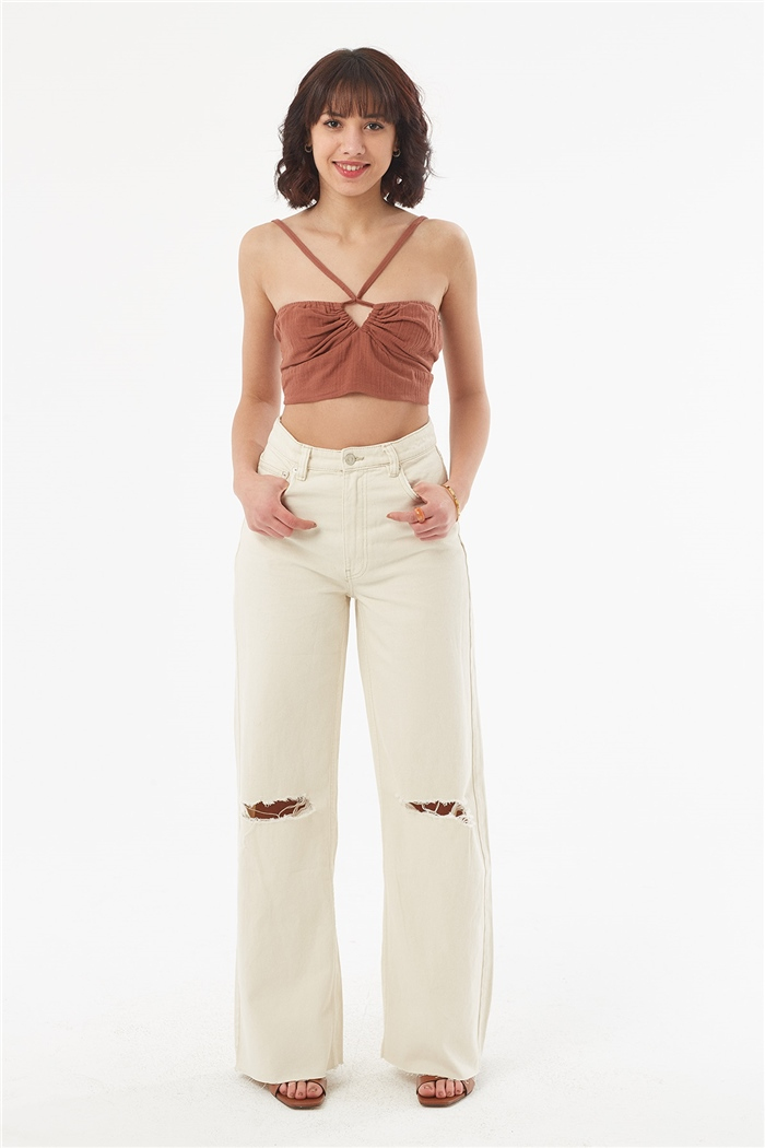 Nisan ASKILI CROP  KAHVE  N22-1351