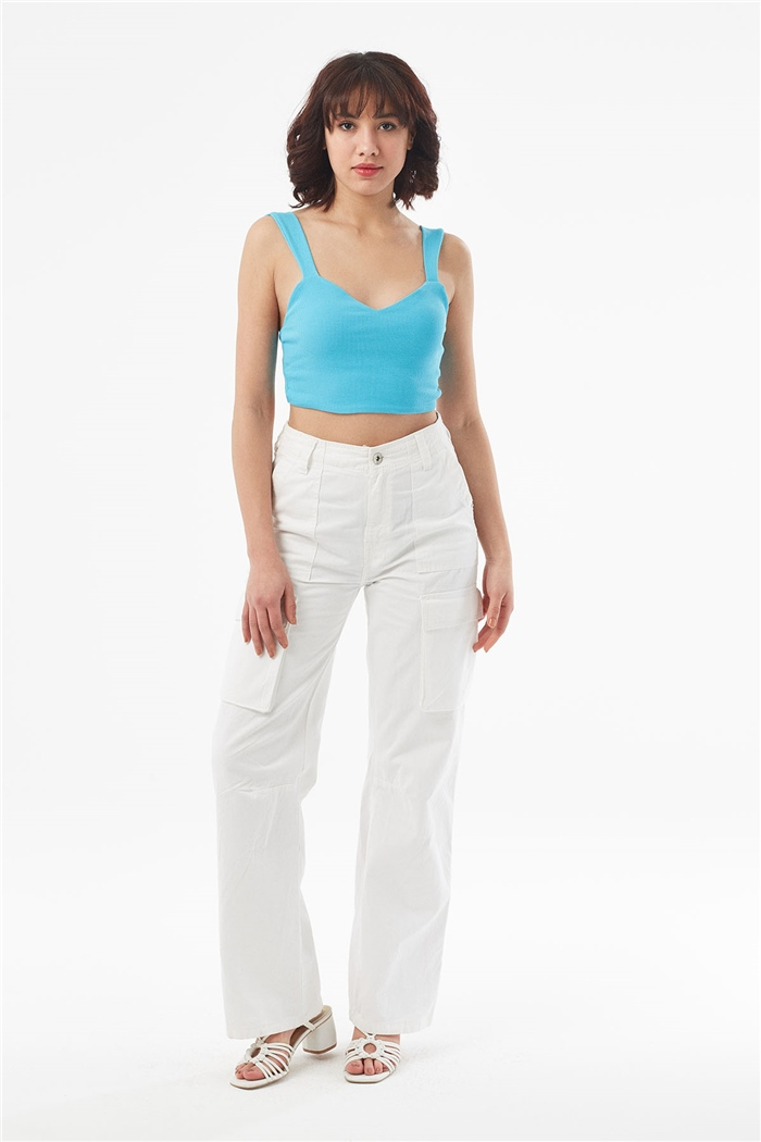 Nisan ASKILI KAŞKORSE CROP  AQUA  N22-1411