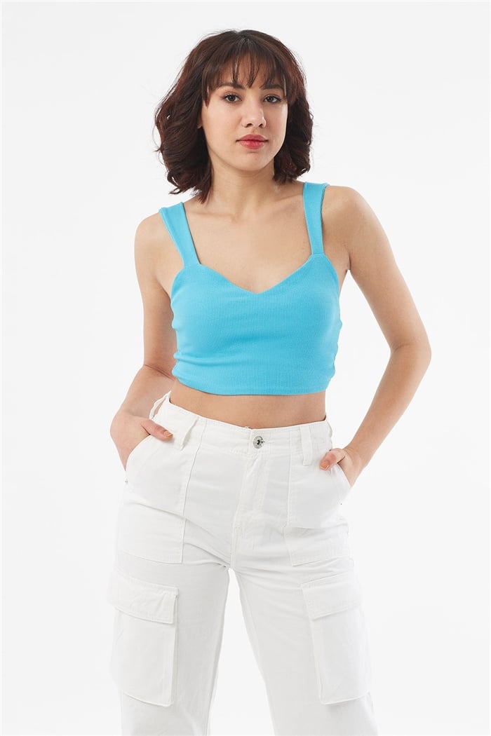 Nisan ASKILI KAŞKORSE CROP  AQUA  N22-1411