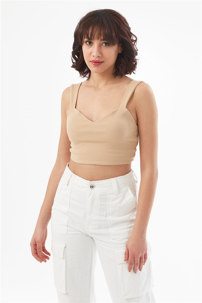 Nisan ASKILI KAŞKORSE CROP  BEJ  N22-1411