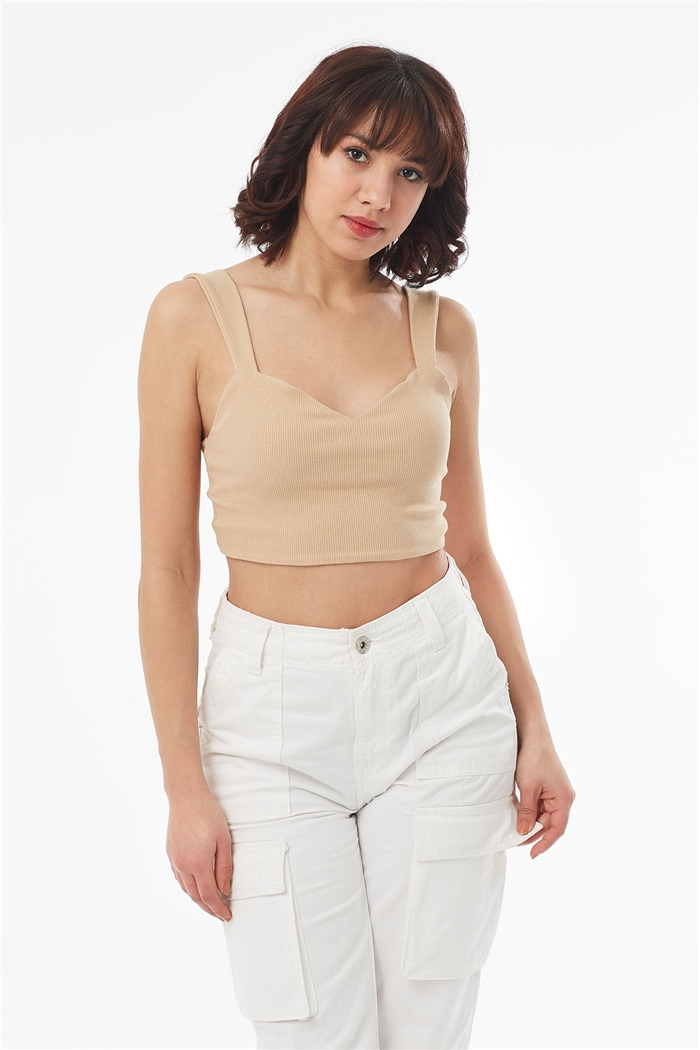 Nisan ASKILI KAŞKORSE CROP  BEJ  N22-1411