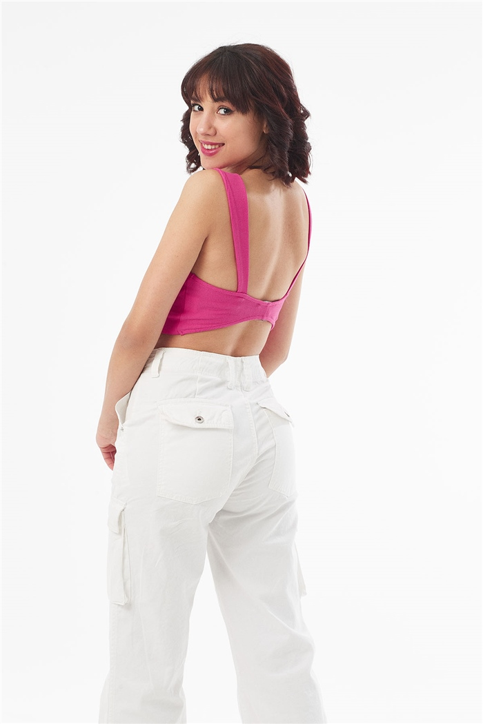 Nisan ASKILI KAŞKORSE CROP  FUŞYA  N22-1411