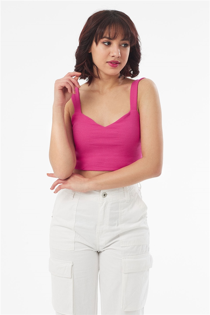 Nisan ASKILI KAŞKORSE CROP  FUŞYA  N22-1411