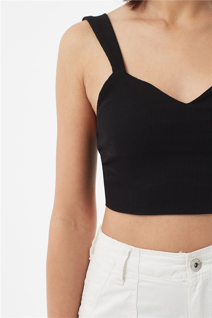 Nisan ASKILI KAŞKORSE CROP  SİYAH  N22-1411