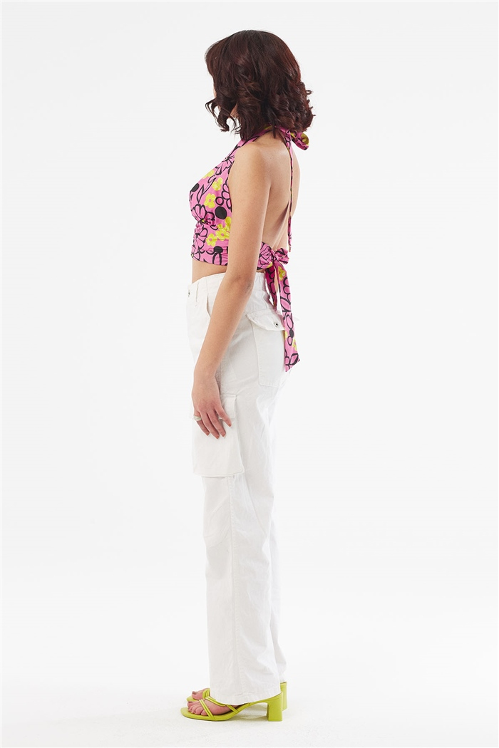 Nisan BAĞLAMALI CROP  FUŞYA  N22-1410
