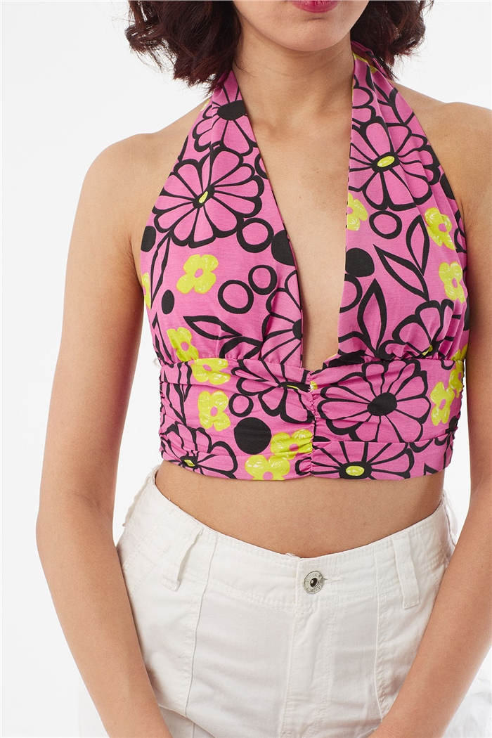 Nisan BAĞLAMALI CROP  FUŞYA  N22-1410