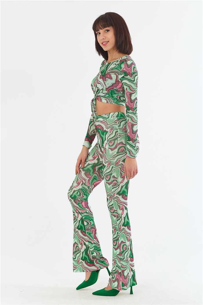 Nisan BEL BİYE DETAYLI BLUZ  BENETTON  N22-1363
