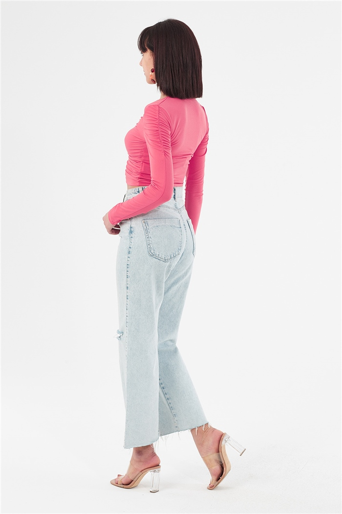 Nisan BÜZGÜLÜ BLUZ  CORAL  N22-1357