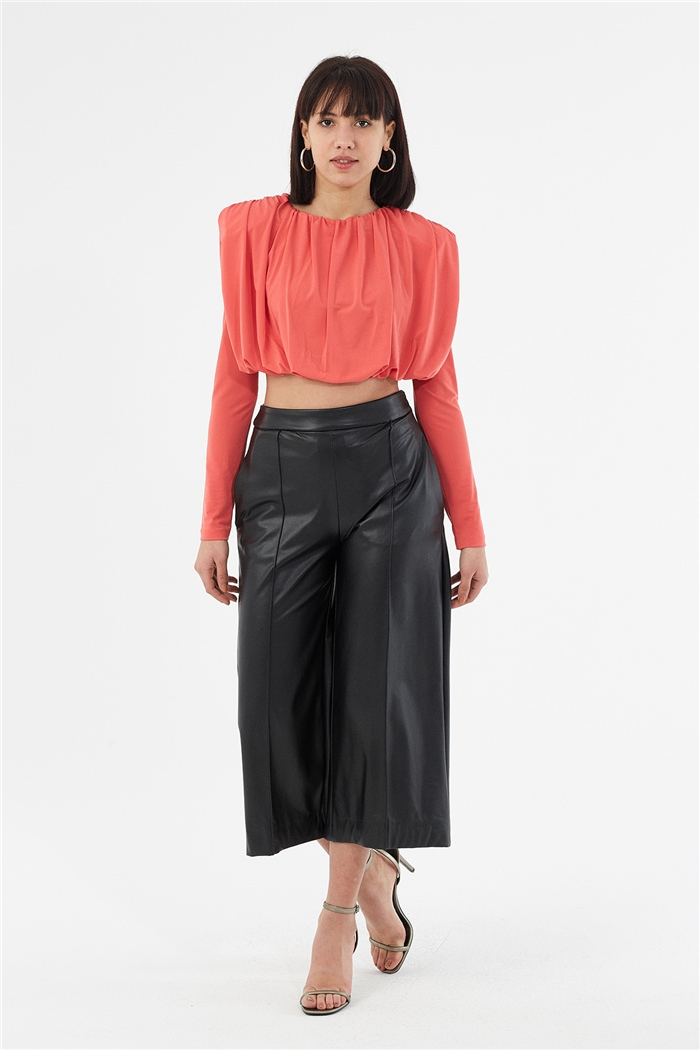 Nisan BÜZGÜLÜ BLUZ  CORAL  N22-1362