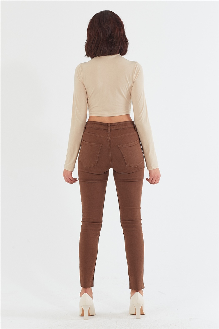 Nisan HALKA DETAYLI BLUZ  BEJ  N22-1355