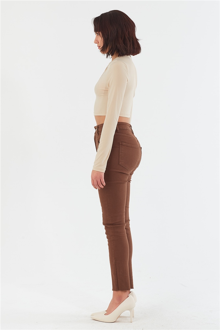 Nisan HALKA DETAYLI BLUZ  BEJ  N22-1355