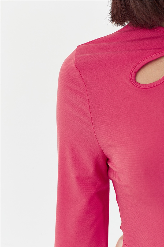 Nisan HALKA DETAYLI BLUZ  CORAL  N22-1355
