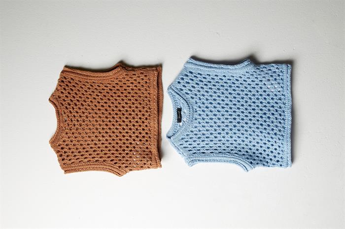 Nisan Kadın Ajurlu Crop Triko Süveter BEBE MAVİ TT3131-Z