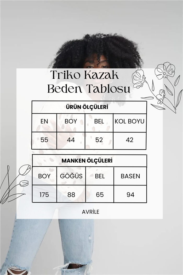 Nisan Kadın Delikli Bisiklet Yaka Triko Kazak SİYAH TT3821-Z