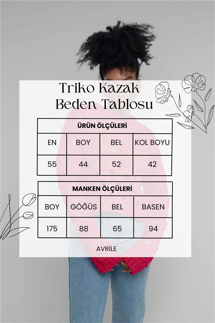 Nisan Kadın Delikli Bisiklet Yaka Triko Kazak FUŞYA TT3821-Z